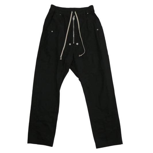 Rick Owens リックオウエンス 24SS RU01D3361-TE BELA PANTS ベラ ドローストリング パンツ ブラック系 48【中古】