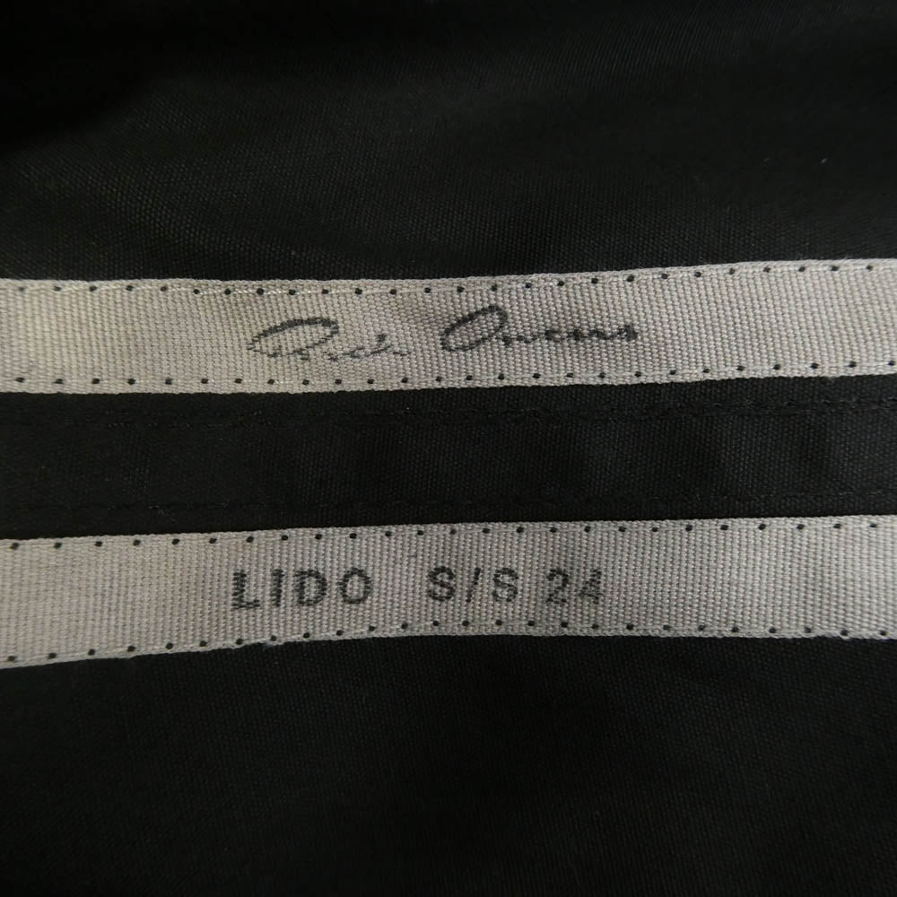 Rick Owens リックオウエンス 24SS RU01D3361-TE BELA PANTS ベラ ドローストリング パンツ ブラック系 48【中古】