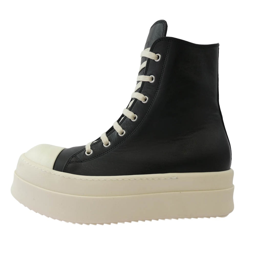 Rick Owens リックオウエンス RU01E5859-LCO MEGA BUMPER SNEAKS メガバンパー スニーカーズ ラモーンズ ブラック系 オフホワイト系 42【美品】【中古】