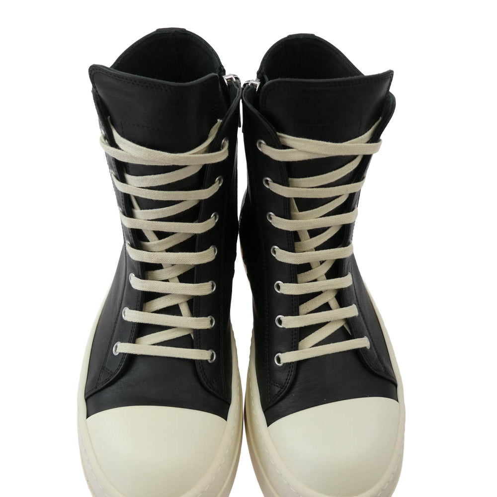 Rick Owens リックオウエンス RU01E5859-LCO MEGA BUMPER SNEAKS メガバンパー スニーカーズ ラモーンズ ブラック系 オフホワイト系 42【美品】【中古】