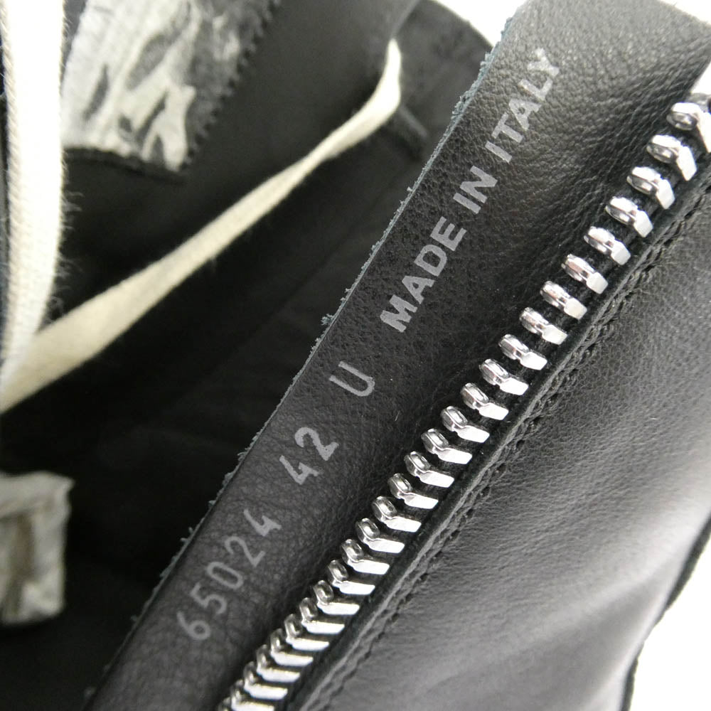 Rick Owens リックオウエンス RU01E5859-LCO MEGA BUMPER SNEAKS メガバンパー スニーカーズ ラモーンズ ブラック系 オフホワイト系 42【美品】【中古】