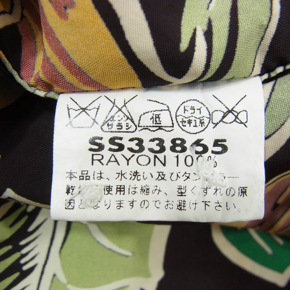 SUN SURF サンサーフ SS33865 ISLAND BANANA アイランドバナナ アロハ ハワイアン 半袖 シャツ ブラック系 M【中古】