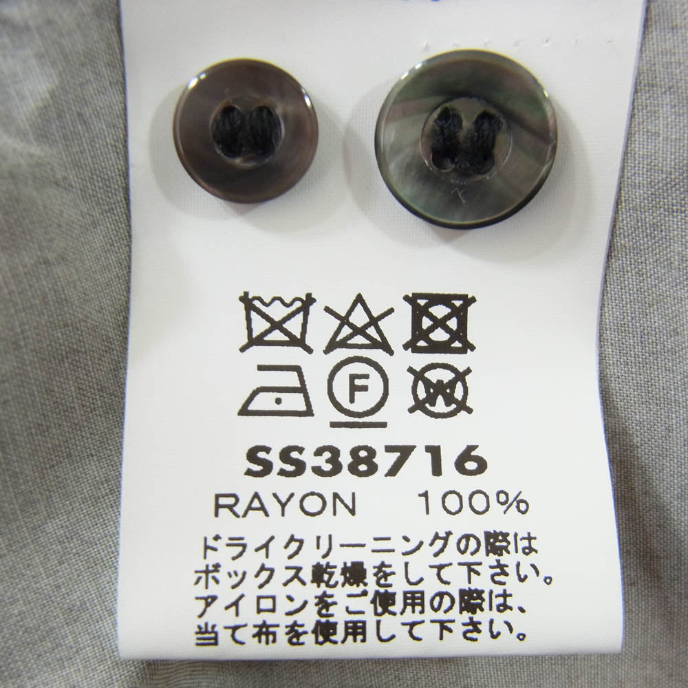 SUN SURF サンサーフ SS38716 SP スペシャル 伊藤若冲 動植綵絵 南天雄鶏図 アロハ ハワイアン 半袖 シャツ ブラック系 M【中古】