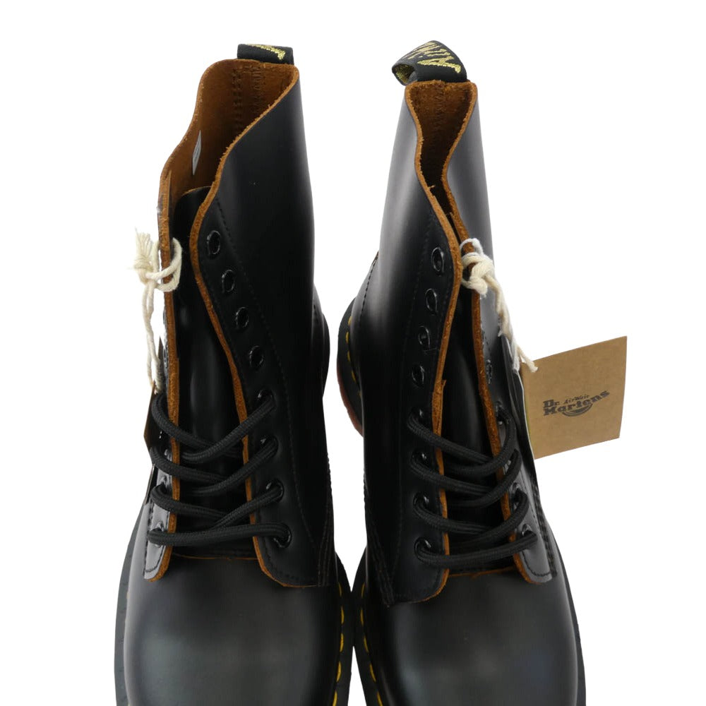 Dr.Martens ドクターマーチン VINTAGE 1460 イングランド製 1460 8EYE SHOE 8ホール ブーツ ブラック系 US8【新古品】【未使用】【中古】