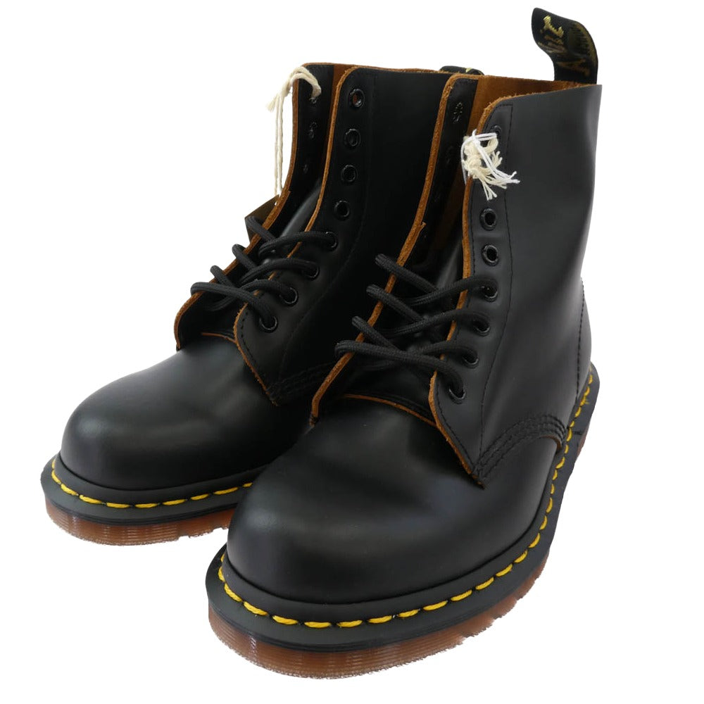 Dr.Martens ドクターマーチン VINTAGE 1460 イングランド製 1460 8EYE SHOE 8ホール ブーツ ブラック系 US8【新古品】【未使用】【中古】