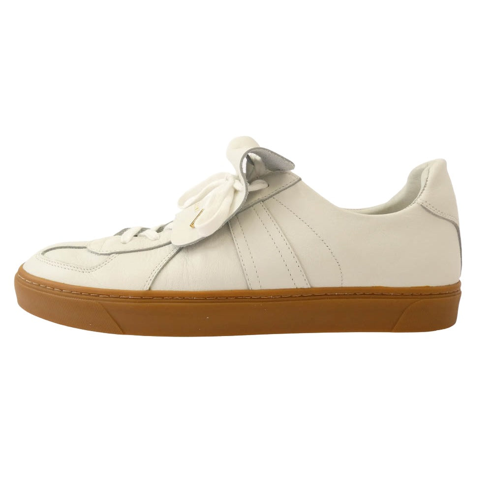 クルニ レザー ローカット スニーカー ホワイト系 9【中古】