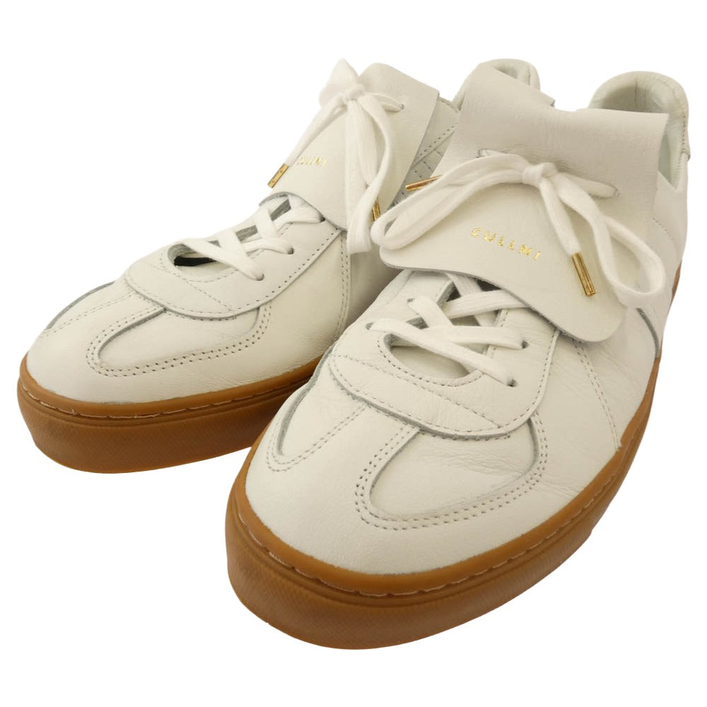 クルニ レザー ローカット スニーカー ホワイト系 9【中古】
