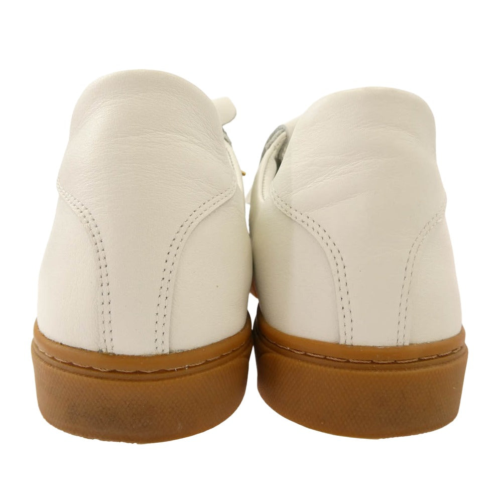 クルニ レザー ローカット スニーカー ホワイト系 9【中古】