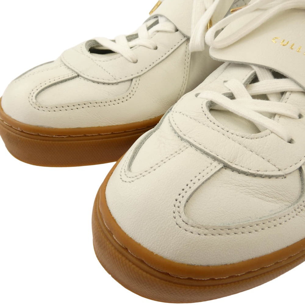 クルニ レザー ローカット スニーカー ホワイト系 9【中古】