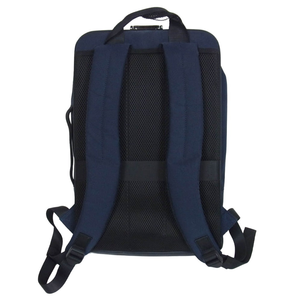 TAKEO KIKUCHI タケオキクチ BPS ビジネスバッグ バックパック リュック ネイビー系【中古】