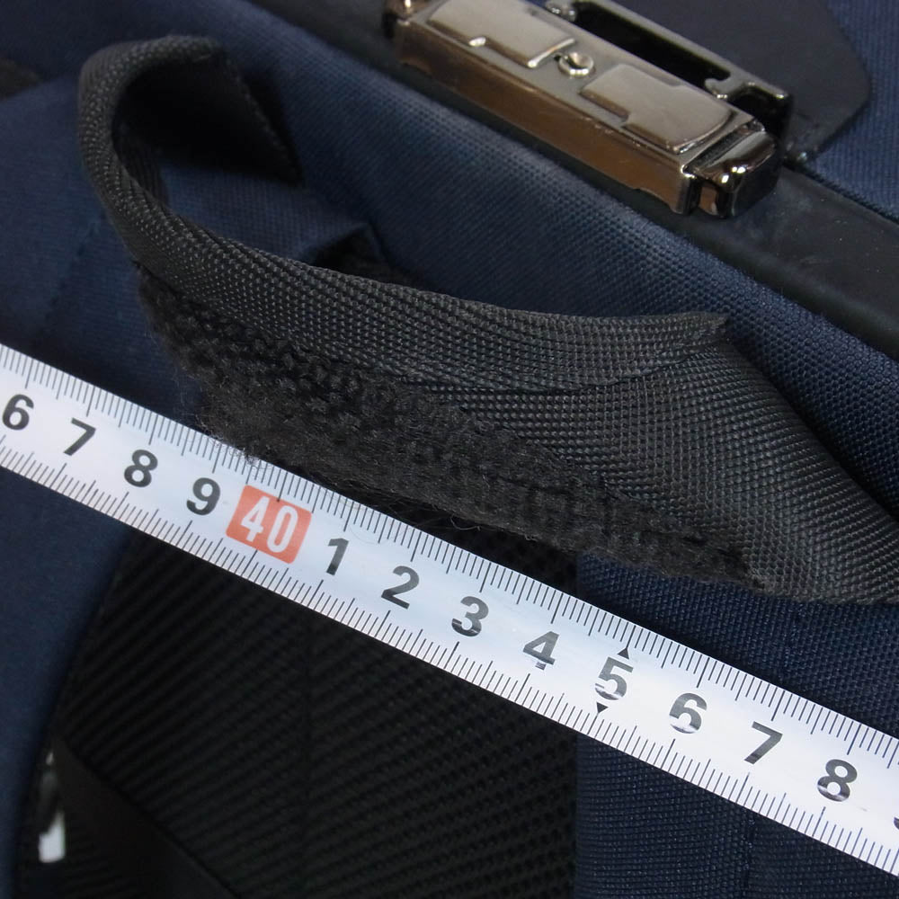 TAKEO KIKUCHI タケオキクチ BPS ビジネスバッグ バックパック リュック ネイビー系【中古】