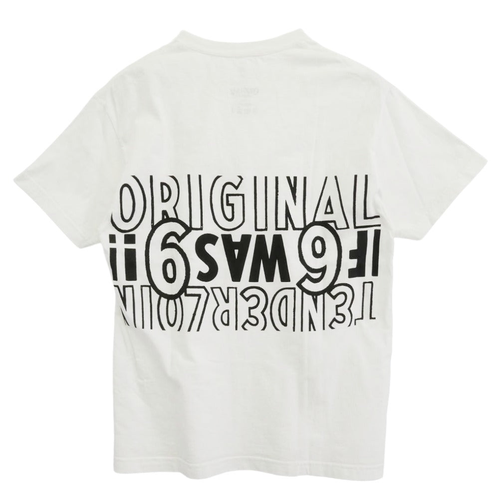 TENDERLOIN テンダーロイン 22SS TEE 3A ロゴ 半袖 Tシャツ ホワイト ホワイト系 L【中古】