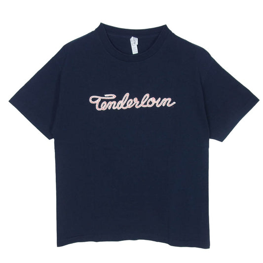 TENDERLOIN テンダーロイン 21SS TEE RH ロゴ プリント 半袖 Tシャツ ネイビー系 L【中古】
