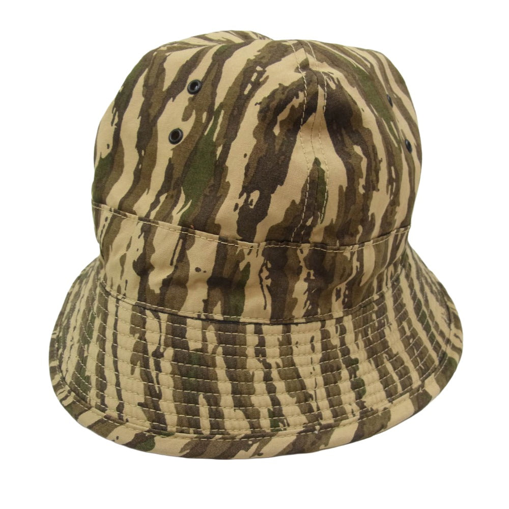 TENDERLOIN テンダーロイン T-JUNGLE HAT ジャングル 迷彩 カモ 帽子 ハット カーキ系 L【中古】