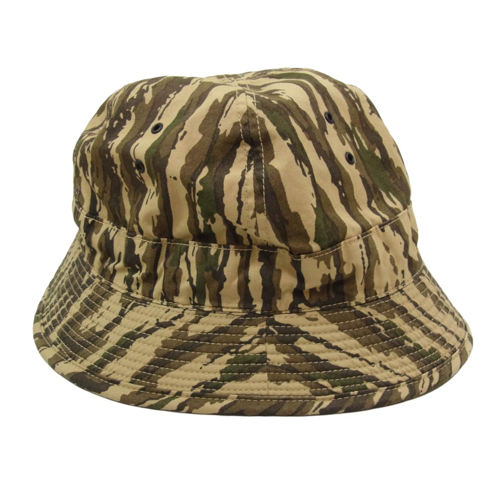 TENDERLOIN テンダーロイン T-JUNGLE HAT ジャングル 迷彩 カモ 帽子 ハット カーキ系 L【中古】