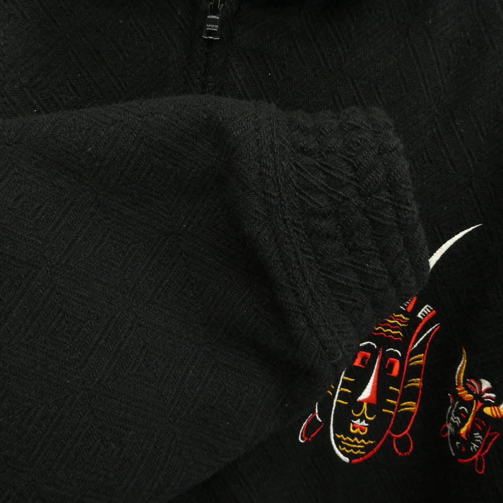 TENDERLOIN テンダーロイン 21AW MELTON VERSITY JKT メルトン バーシティ ジャケット ブラック系 マルチカラー系 M【中古】