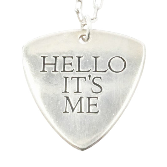 HYSTERIC GLAMOUR ヒステリックグラマー HELLO ITS ME ギターピック ネックレス シルバー925 シルバー系【中古】