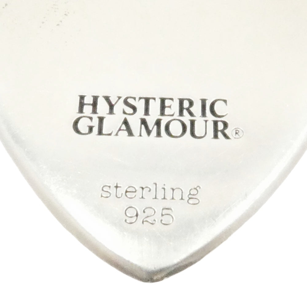 HYSTERIC GLAMOUR ヒステリックグラマー HELLO ITS ME ギターピック ネックレス シルバー925 シルバー系【中古】