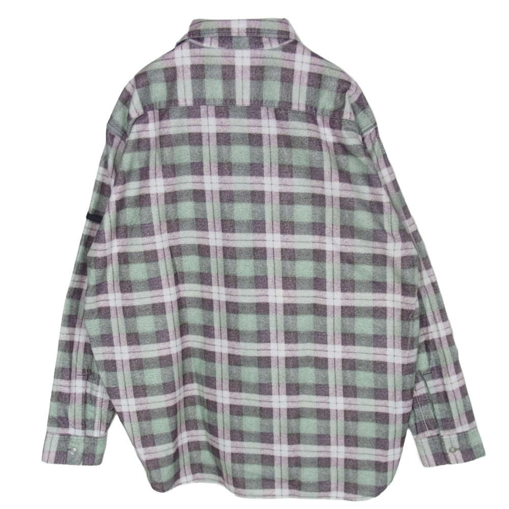 N.HOOLYWOOD エヌハリウッド BIG MAC ビッグマック 2252-SH60-025 GRN CHECK 長袖 チェック ネル シャツ グリーン系 36【極上美品】【中古】