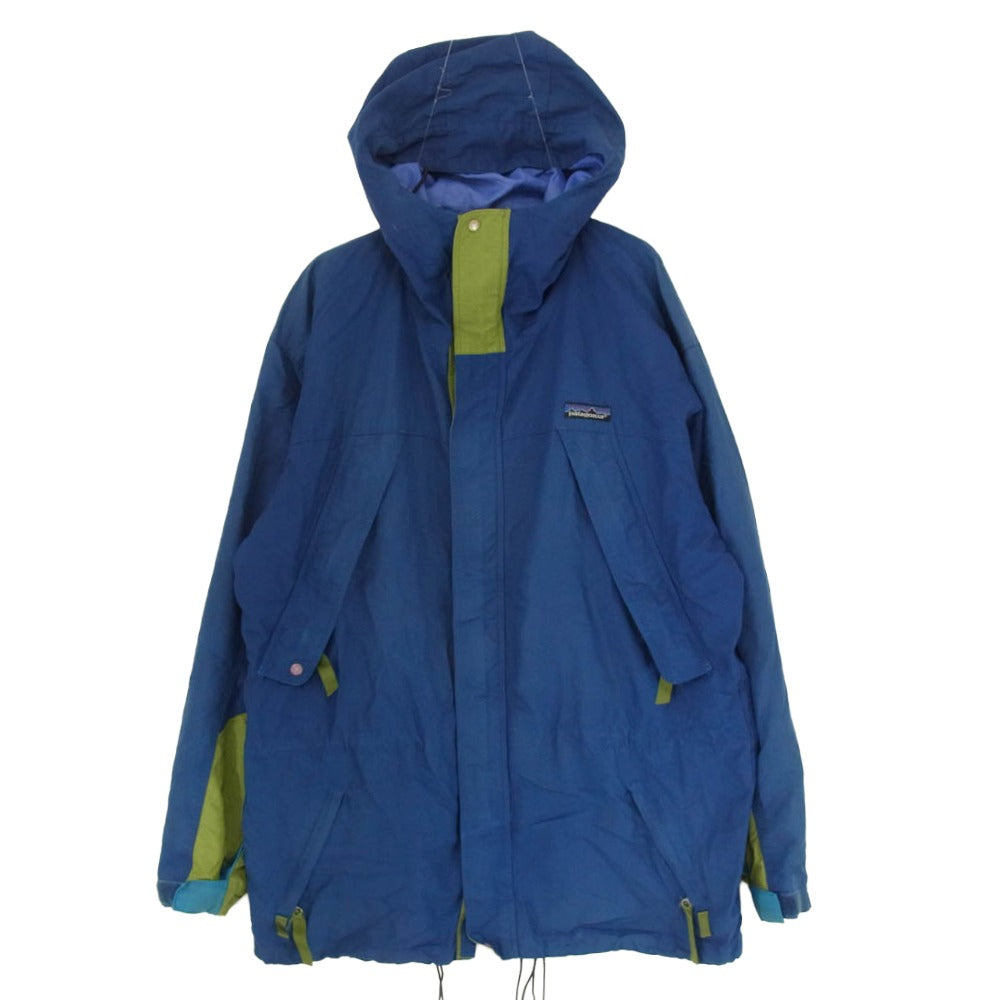 patagonia パタゴニア 90s 香港製 Guide Shell Jacket ガイドシェルジャケット マウンテンパーカー ネイビー系 サイズ表記無【中古】