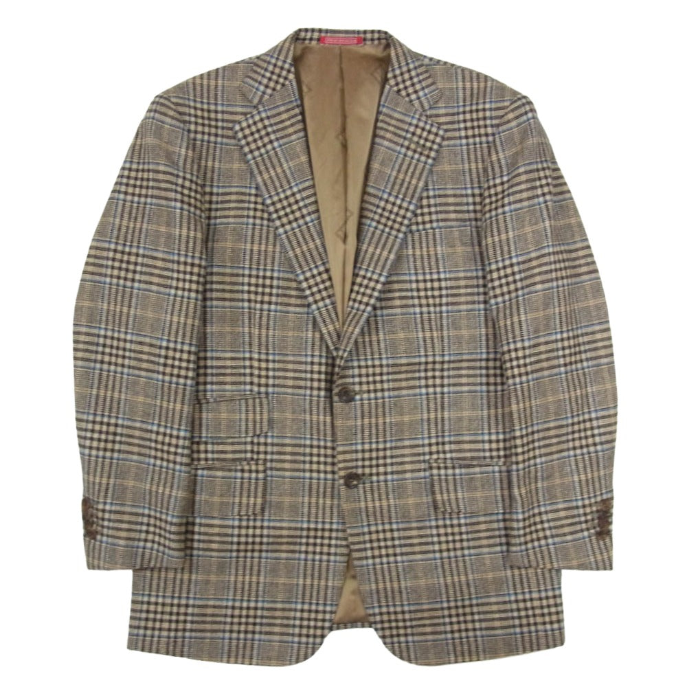 Dunhill ダンヒル STEVEN HITCHCOCK ウール シルク テーラード ジャケット ブラウン系 48【中古】