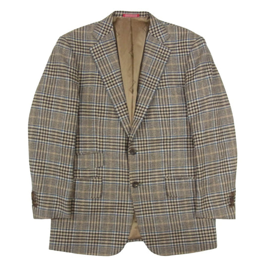 Dunhill ダンヒル STEVEN HITCHCOCK ウール シルク テーラード ジャケット ブラウン系 48【中古】