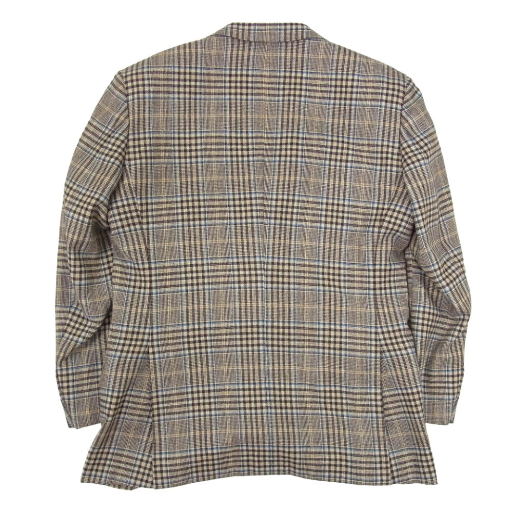 Dunhill ダンヒル STEVEN HITCHCOCK ウール シルク テーラード ジャケット ブラウン系 48【中古】