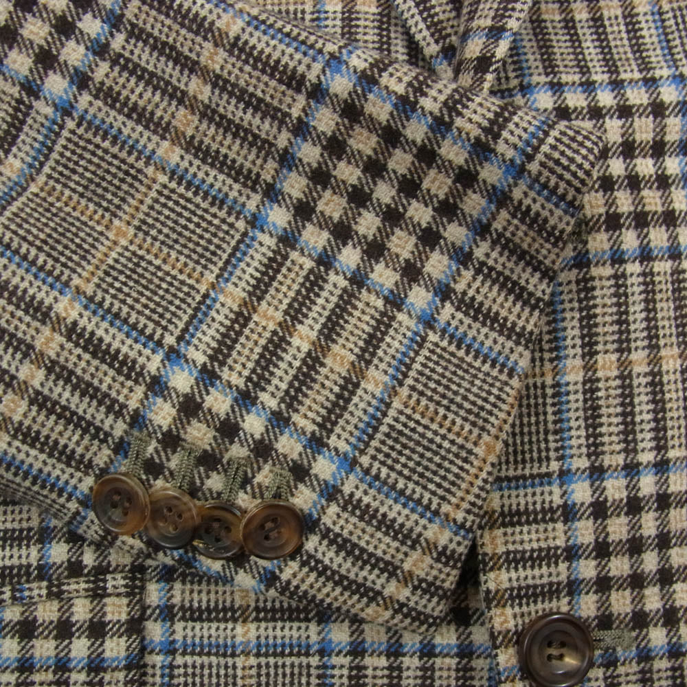 Dunhill ダンヒル STEVEN HITCHCOCK ウール シルク テーラード ジャケット ブラウン系 48【中古】