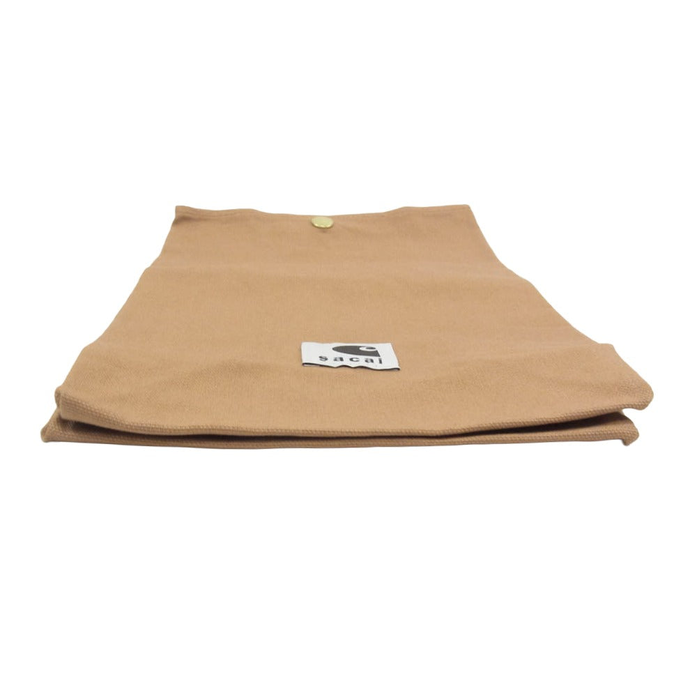 Sacai サカイ 24SS 24-0814S キャンバス ワークインプログレス ノベルティーバッグ ポーチ ブラウン系【中古】