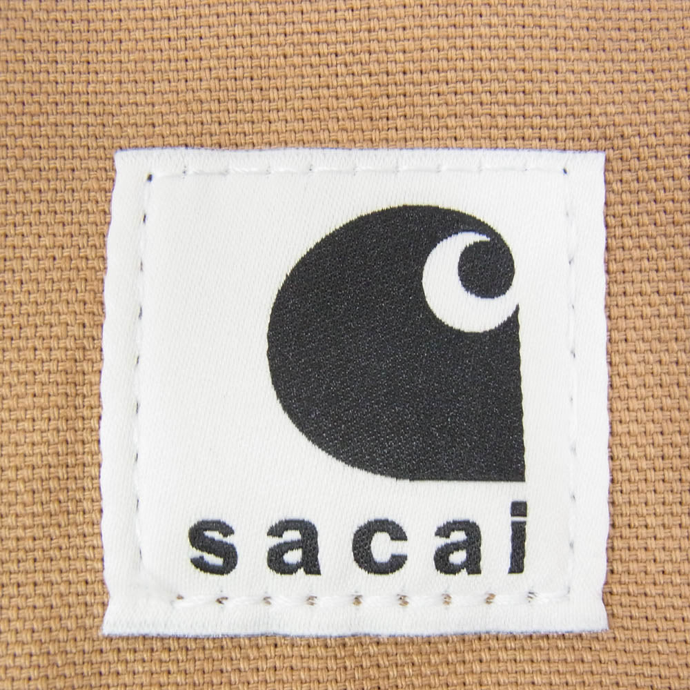 Sacai サカイ 24SS 24-0814S キャンバス ワークインプログレス ノベルティーバッグ ポーチ ブラウン系【中古】