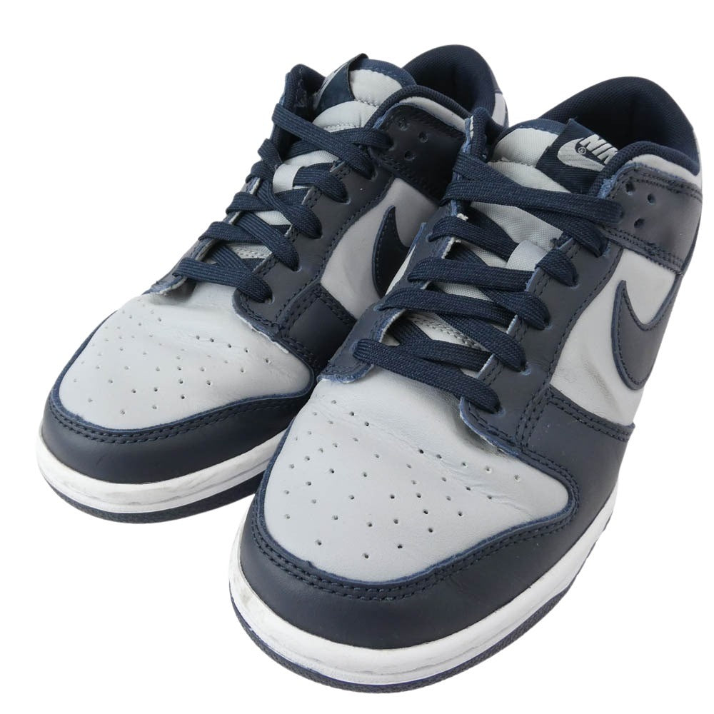 NIKE ナイキ DD1391-003 Dunk Low Championship Grey チャンピオンシップ グレー スニーカー ネイビー系 ライトブルー系 25cm【中古】