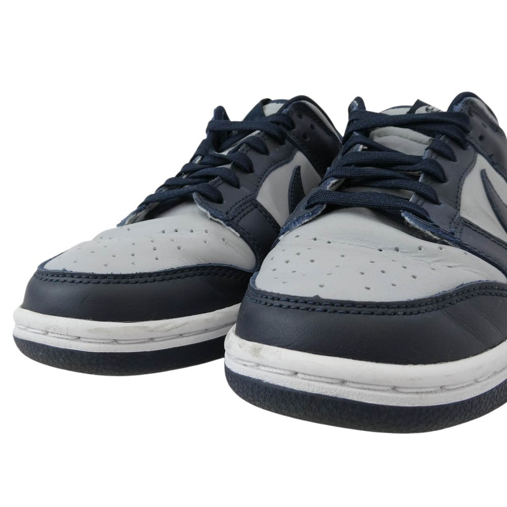 NIKE ナイキ DD1391-003 Dunk Low Championship Grey チャンピオンシップ グレー スニーカー ネイビー系 ライトブルー系 25cm【中古】