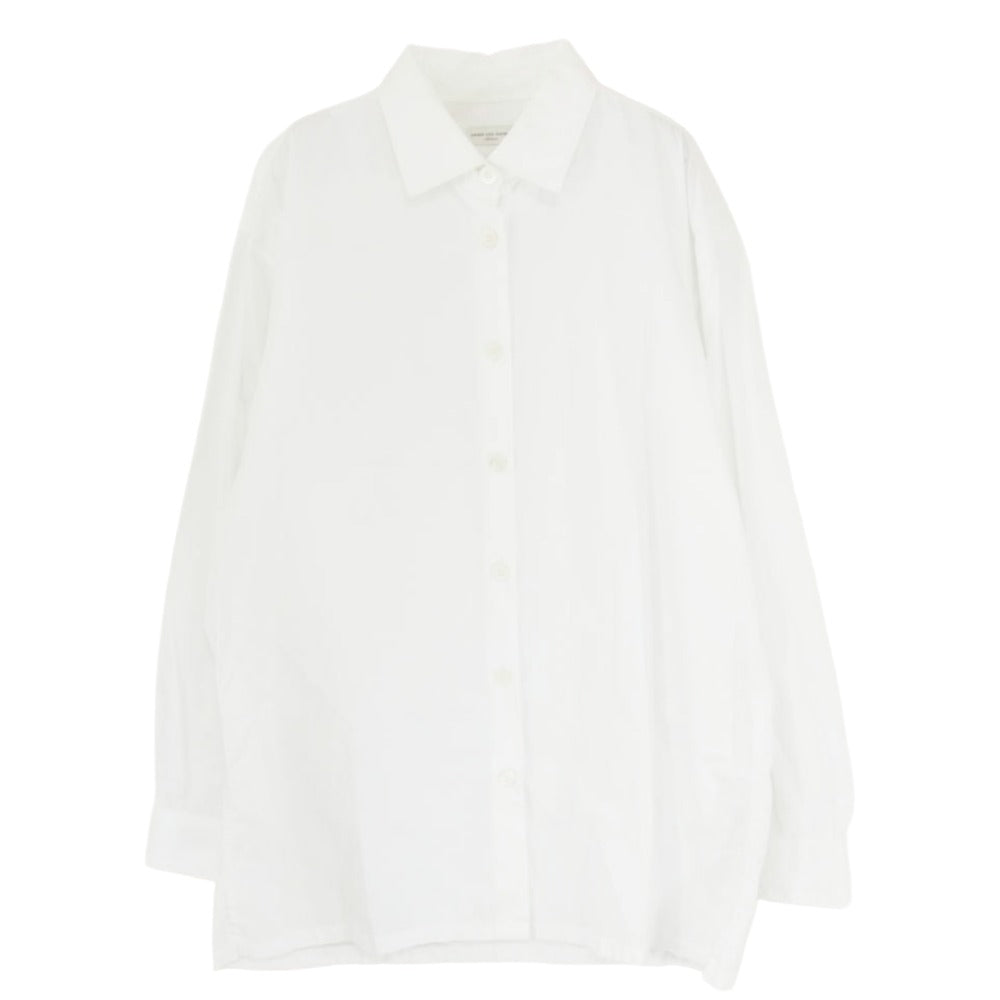 DRIES VAN NOTEN ドリスヴァンノッテン コットン オーバーサイズ 長袖 シャツ ホワイト系 M【中古】