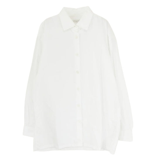DRIES VAN NOTEN ドリスヴァンノッテン コットン オーバーサイズ 長袖 シャツ ホワイト系 M【中古】