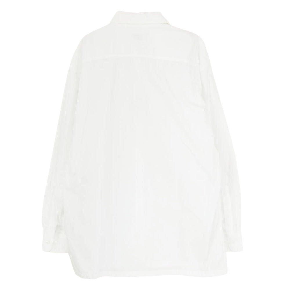 DRIES VAN NOTEN ドリスヴァンノッテン コットン オーバーサイズ 長袖 シャツ ホワイト系 M【中古】