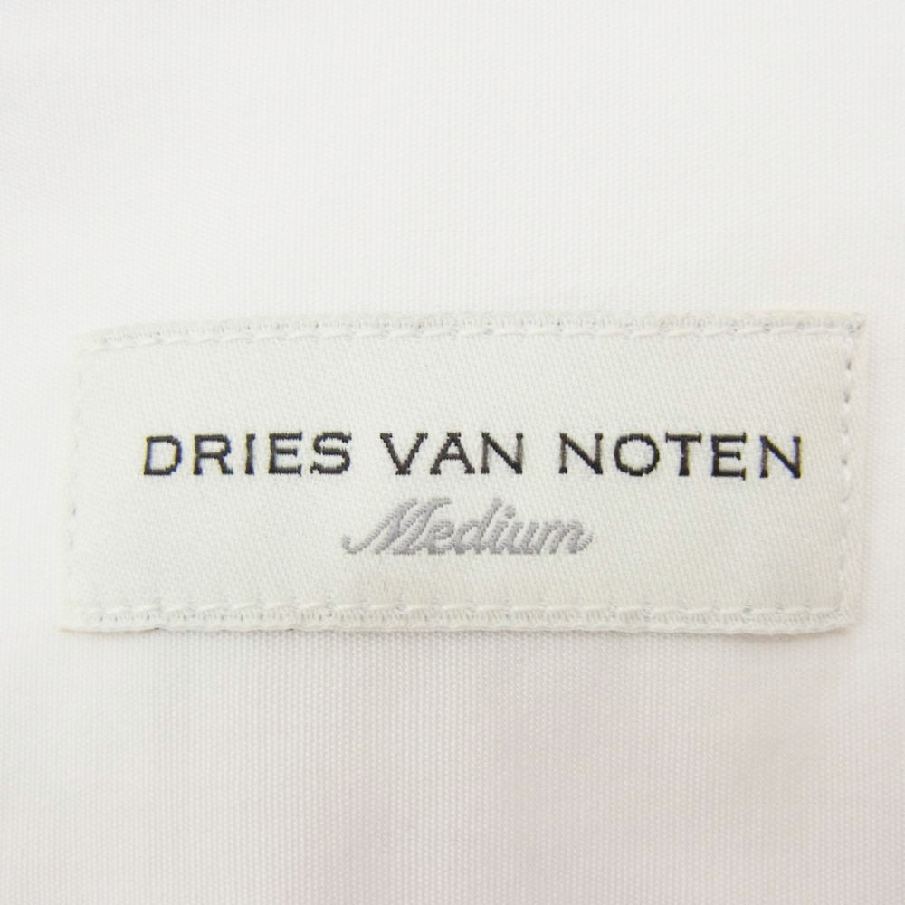 DRIES VAN NOTEN ドリスヴァンノッテン コットン オーバーサイズ 長袖 シャツ ホワイト系 M【中古】