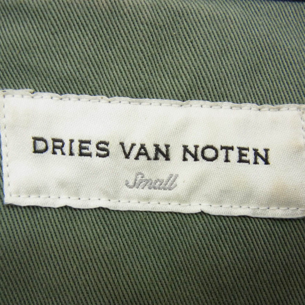 DRIES VAN NOTEN ドリスヴァンノッテン オーバーサイズ ミリタリー シャツ カーキ系 S【中古】