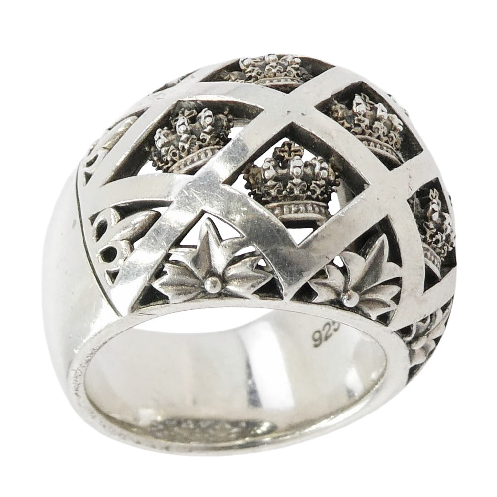 Justin Davis ジャスティンデイビス Epic Crown Ring エピック クラウン リング シルバー系 18.5号【中古】