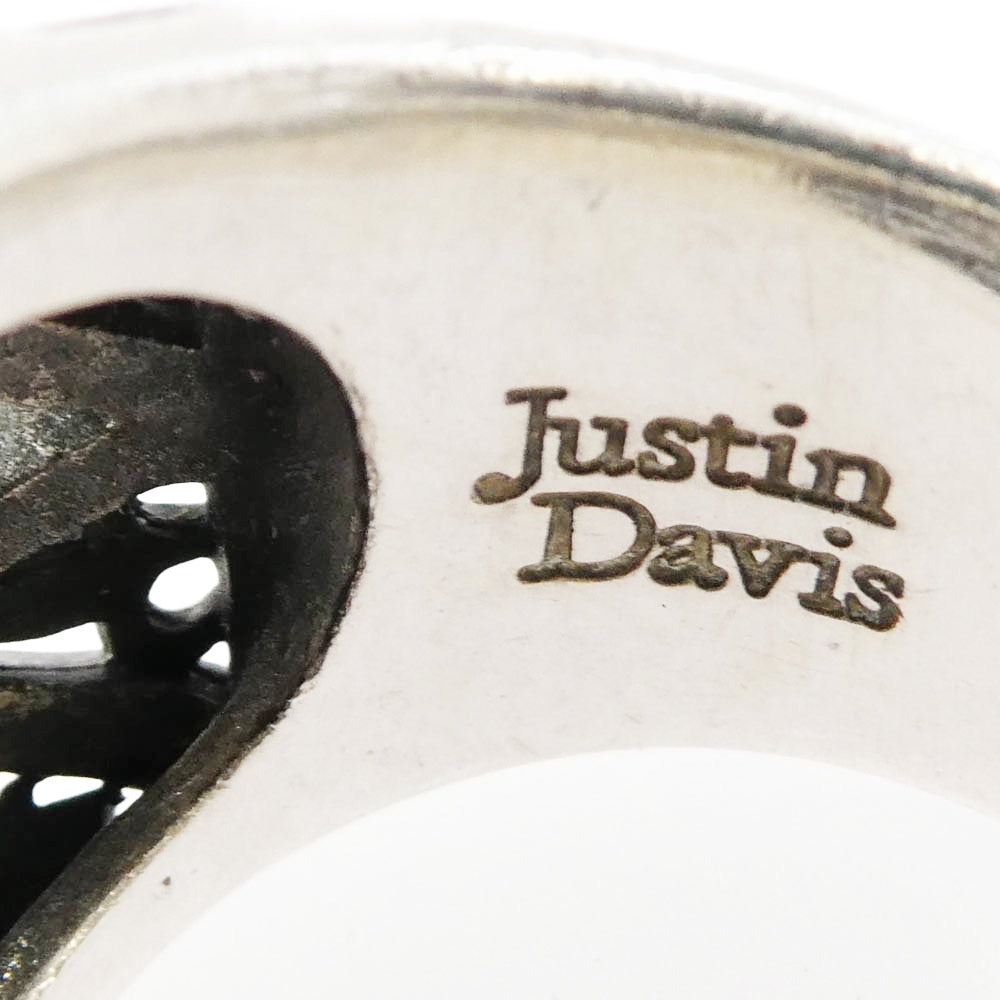 Justin Davis ジャスティンデイビス Epic Crown Ring エピック クラウン リング シルバー系 18.5号【中古】