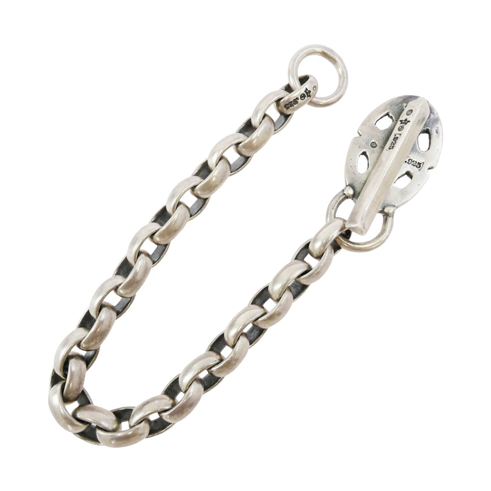 GABOR ガボール ガボラトリー ホールディング スカルプテッドオーバルキーパー オールH.W.Oリンク ウォレットチェーン シルバー系【中古】