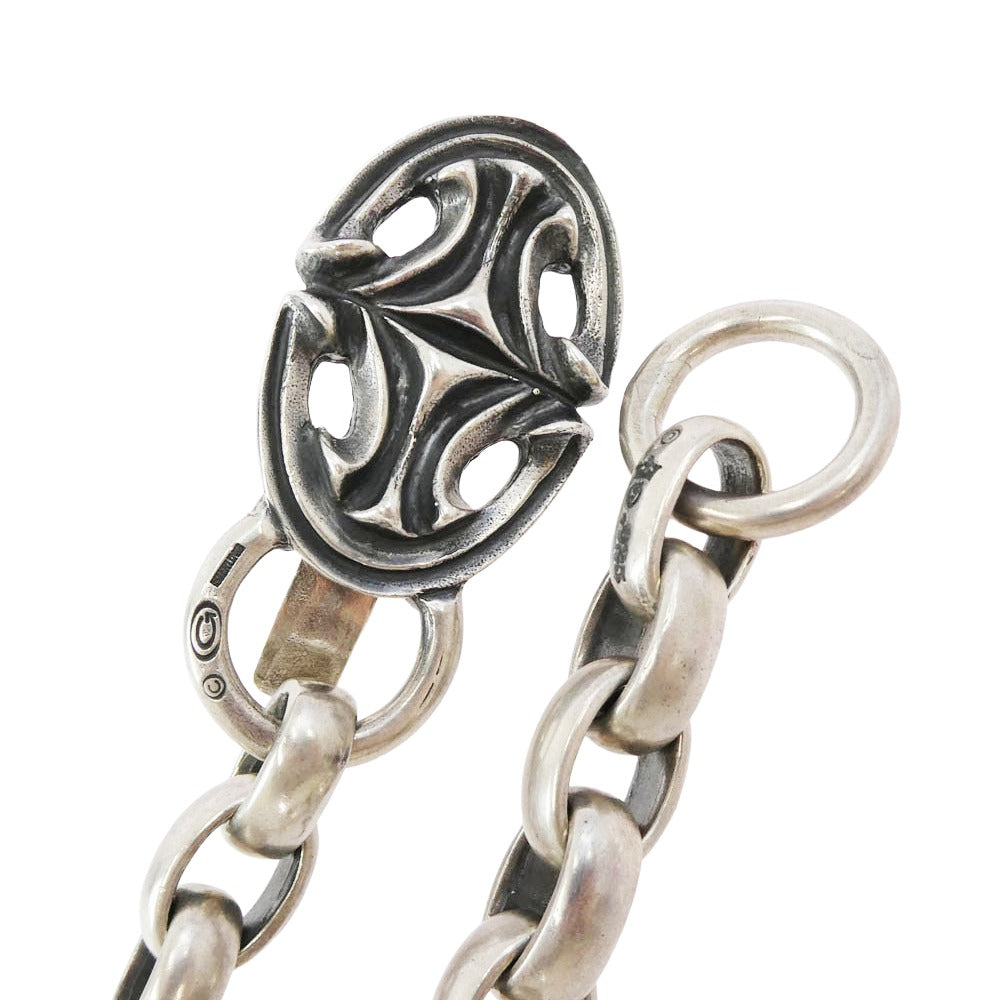 GABOR ガボール ガボラトリー ホールディング スカルプテッドオーバルキーパー オールH.W.Oリンク ウォレットチェーン シルバー系【中古】