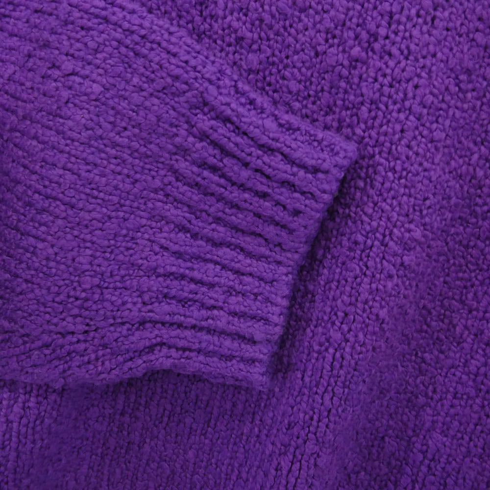 Supreme シュプリーム 24SS Boucle Small Box Sweater ブークレ スモールボックスロゴ セーター パープル系 L【中古】