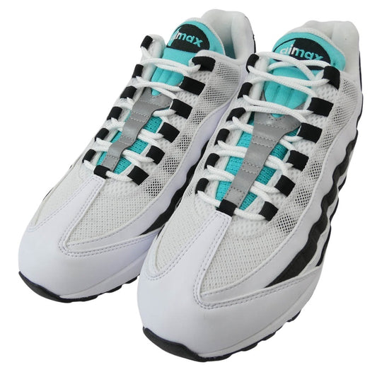 NIKE ナイキ IM7409-001 【フェイクバスターズ鑑定済】 Air Max 95 OG White and Black エアマックス95 OG ホワイト アンド ブラック スニーカー ホワイト系 ライトグリーン系 29cm【極上美品】【中古】