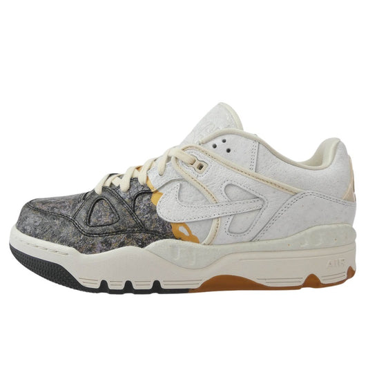 NIKE ナイキ HQ0261-001 【フェイクバスターズ鑑定済】 × NIGO(R) ニゴー Air Force 3 Low SP Kintsugi Phantom and Night Stadium エアフォース3 ロー SP 金継ぎ ファントム アンド ナイトスタジアム スニーカー チャコール系 ホワイト系 29cm【極上美品】【中古】