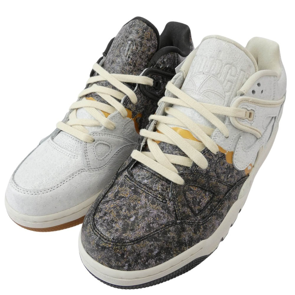 NIKE ナイキ HQ0261-001 【フェイクバスターズ鑑定済】 × NIGO(R) ニゴー Air Force 3 Low SP Kintsugi Phantom and Night Stadium エアフォース3 ロー SP 金継ぎ ファントム アンド ナイトスタジアム スニーカー チャコール系 ホワイト系 29cm【極上美品】【中古】