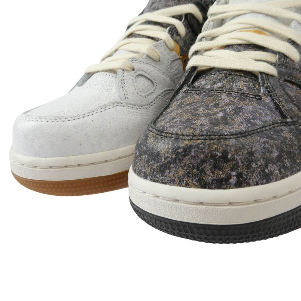 NIKE ナイキ HQ0261-001 【フェイクバスターズ鑑定済】 × NIGO(R) ニゴー Air Force 3 Low SP Kintsugi Phantom and Night Stadium エアフォース3 ロー SP 金継ぎ ファントム アンド ナイトスタジアム スニーカー チャコール系 ホワイト系 29cm【極上美品】【中古】