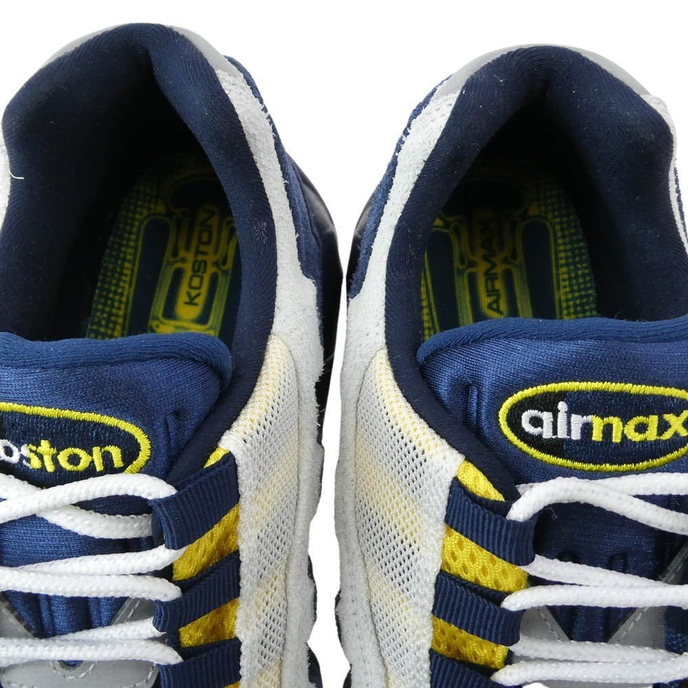 NIKE ナイキ HQ8492-400 【フェイクバスターズ鑑定済】 × Eric Koston エリック・コストン SB Air Max 95 Obsidian and Speed Yellow エアマックス95 オブシディアン アンド スピードイエロー スニーカー ネイビー系 イエロー系 29cm【極上美品】【中古】