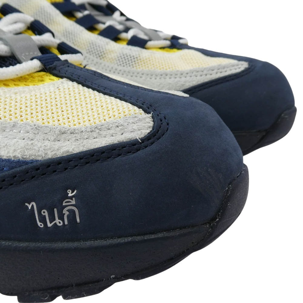 NIKE ナイキ HQ8492-400 【フェイクバスターズ鑑定済】 × Eric Koston エリック・コストン SB Air Max 95 Obsidian and Speed Yellow エアマックス95 オブシディアン アンド スピードイエロー スニーカー ネイビー系 イエロー系 29cm【極上美品】【中古】