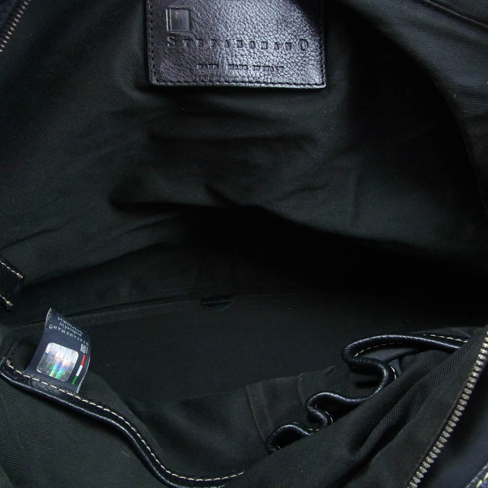STEFANOMANO ステファノマーノ 2way ナイロン ショルダー バッグ ブラック系【中古】