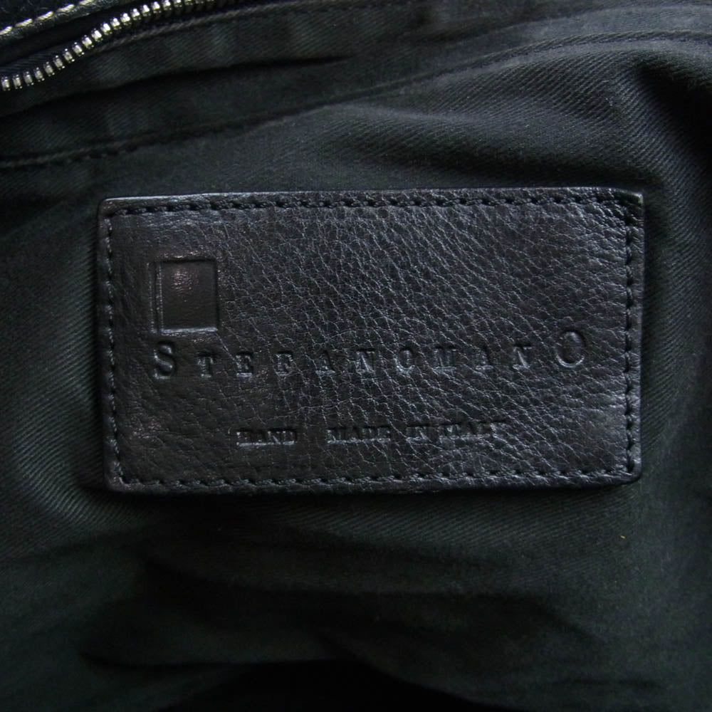 STEFANOMANO ステファノマーノ 2way ナイロン ショルダー バッグ ブラック系【中古】